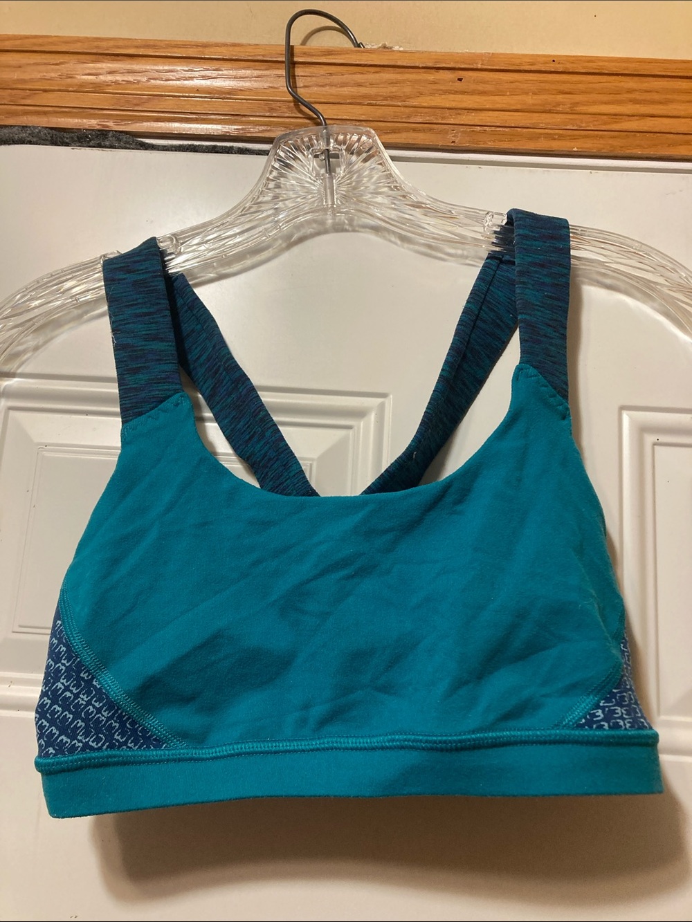 American Eagle Women's Teal Athletic Sports Bra - Comfortable Support S